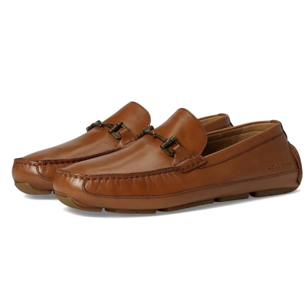 NEW Cole Haan Wyatt Bit Driver British Tan Leather Loafers Men's 11.5 M